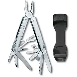 Мультитул Victorinox Swisstool X 115мм,28функ+чорн.пласт.чохол - мініатюра 2