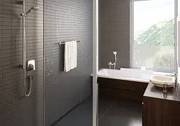 Шлангове під'єднання Hansgrohe FixFit E зі зворотним клапаном 27458000, Хром - мініатюра 2