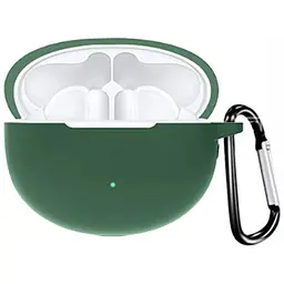 Чохол-накладка DK Silicone Candy Friendly з карабіном для Huawei FreeBuds 4i (green)