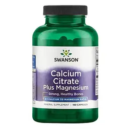 Кальций Calcium Citrate Plus Magnesium 150 капсул Swanson vit0005778