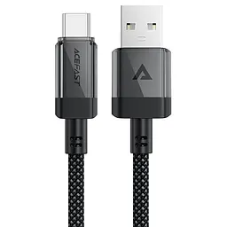 Дата кабель Acefast C12-04 USB to Type-C 3A (1.2m) Black