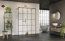Душова перегородка Radaway Modo New Black I Factory 130 см профіль чорний 388134-54-57 - мініатюра 3
