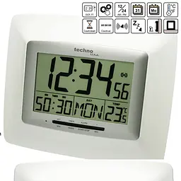 Годинник настінний Technoline WS8100 White/Silver (WS8100), Білий - мініатюра 5