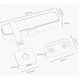 Розумний меблевий замок Yeelock Fingerprint Drawer Cabinet Lock (ZNGS06YSB) [59028] - мініатюра 4