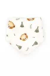 Слюнявчик для младенцев на кнопках с непромокаемой вставкой Baby Bear