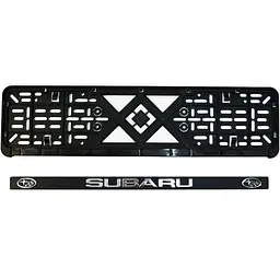 Рамка номерного знака Poputchik з об'ємними літерами Subaru 52х13.5х2 см 2 шт - мініатюра 4
