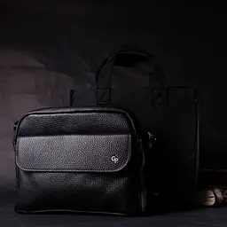 Шкіряна жіноча сумка GRANDE PELLE 23х17х7 см sum0023595 - мініатюра 10
