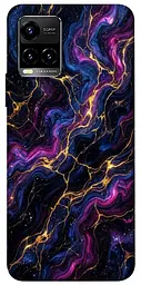 TPU чехол Demsky Purple space marble для Vivo Y21 / Y33s