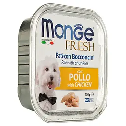 Вологий корм Monge Dog Fresh з куркою, 100 г - мініатюра 2