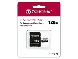 Карта пам'яті Transcend 350V High Endurance microSDXC UHS-I + SD Adapter 128 GB (TS128GUSD350V) - мініатюра 3
