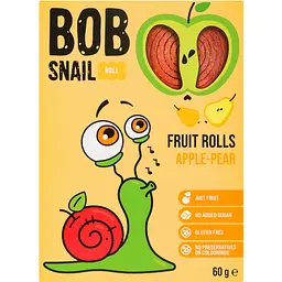 Цукерки Bob Snail Яблуко-Груша натуральні 60 г (4820162520187)