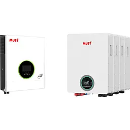 Система зберігання енергії Must PV19-10048EXP 10kW + 4 АКБ LP16-48100 20.4kWh (51.2V/100Ah/5120Wh) [174085]