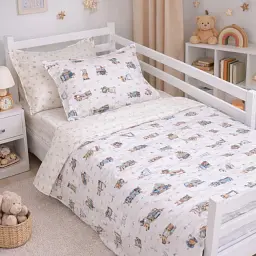 Дитяча постільна білизна JUNIOR Poplin Line Kids Animals (2200012796863)