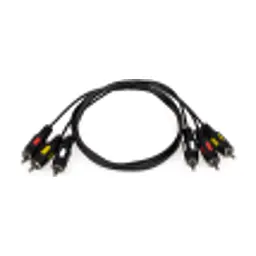 Кабель мультимедийный 3xRCA M to 3xRCA M 0.8m Atcom (10808) - миниатюра 2