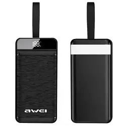Портативна батарея Awei P142K 50000mAh Power Bank Black - мініатюра 2