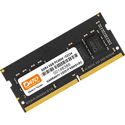 Модуль пам'яті SO-DIMM DDR4 DATO 8 GB 2666MHz [DT8G4DSDND26] [102445] - мініатюра 3