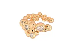 Сережки Xuping моно-кафа позолота 18K "Візерунок з кристалами" 290797