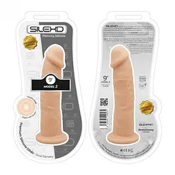 Двошаровий фалоімітатор SilexD Oscar Flesh Model 2 size 9 in, 25х5.4 см (тілесний) - мініатюра 3
