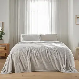Покривало на ліжко 200*220 см плюшеве світло-сірий Colorful Home 9089-20-60-1 - мініатюра 2
