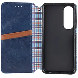 Шкіряний чохол-книжка GETMAN Cubic (PU) для Oppo A60 4G Синій - мініатюра 6