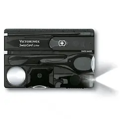 Ніж Victorinox Swisscard Lite 82х54х4мм,12функ,чорн.прозор (блістер)