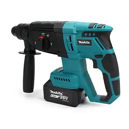Набір електроінструментів Makita 4 в 1 Шуруповерт Гайковерт Перфоратор Болгарка два акумулятори в кейсі 36Вт Синій з чорним - мініатюра 9