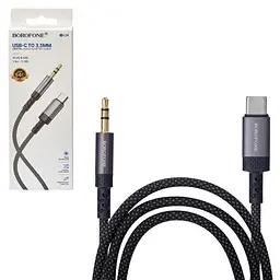 Кабель аудіо BOROFONE BL24 AUX, 3.5 male - Type-C male, 1м