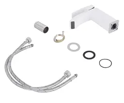 Змішувач для раковини Qtap Swan Cascada, Chrome/White (k35) QTSWA270CRW45568 - мініатюра 3