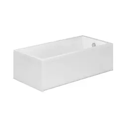 Ванна акрилова Radaway Mirella 140x70 з ніжками та сифоном, біла (WA1-48-140x070) - мініатюра 2