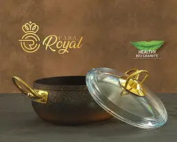 Набір посуду Casa Royal G-UKR 20200 "Bio Granit" Black 7 предметів - мініатюра 5