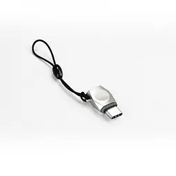 Перехідник OTG Hoco UA8 Micro/Type-C silver