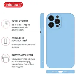 Чохол до мобільного телефона Intaleo SoftShell Apple iPhone 14 Pro Max Light Blue (1283126557828) - мініатюра 4