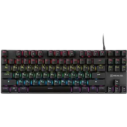 Клавіатура REAL-EL M 05 RGB Grey (EL123100044)
