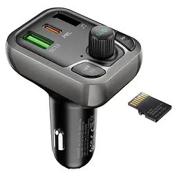 Автозарядний з FM-модулятором BOROFONE bc38 Flash Energy 2 виходи USB + Type-C PD 20W - мініатюра 4