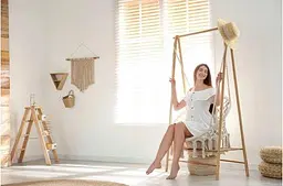 Підвісне крісло гойдалка TOGO Beige - мініатюра 7