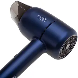 Фен для волосся Adler AD 2279B, 1800 Вт, синій, з іонізацією та холодним повітрям, потужний компактний фен із концентратором - мініатюра 7