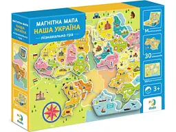Пазл магнітний Мапа України, DoDo, 30 ел. - мініатюра 1