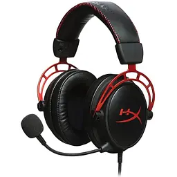 Гарнітура ігрова HyperX Cloud Alpha mini-jack/dual 3.5 мм 1.3м/2 м чорно-червона
