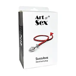 Металева анальна пробка S з диявольським хвостом Art of Sex - Succubus Art of Sex SO9626 97585 - мініатюра 2