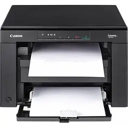 БФП лазерний ч/б A4 Canon MF3010, чорний, 600x1200 dpi, до 18 стор/хв, USB, картридж Canon 725 (5252B004)