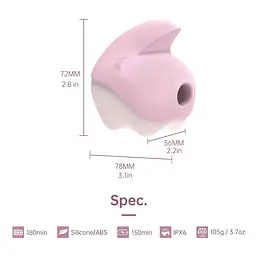 Вакуумний кліторальний стимулятор Magic Motion Unicorn Pink Magic Motion SO9601 97305 - мініатюра 6
