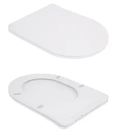 Унітаз підлоговий Qtap Robin Ultra Quiet з сидінням Slim Duroplast/ Soft-close/ Quick Release QT13226089AW - мініатюра 7