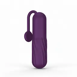 Віброкулька з хвостиком 10 режимів, USB, 8,4 см фіолетова K0600-3