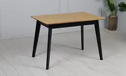 Стіл Мілан розкладний 1100/1400x700x750 чорний/Black patina - мініатюра 2