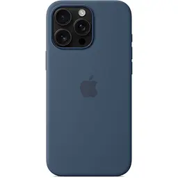 Оригінальний силіконовий чохол Silicone Case with MagSafe для Apple Iphone 16 Pro Max Denim MYYU3ZM/A - мініатюра 4