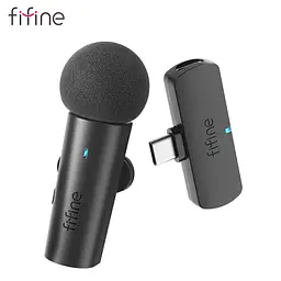 Петличний мікрофон Fifine M6, бездротовий | Type-C | Android