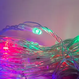 Гірлянда водоспад RGB-W, штора для вікна, світлодіодна бахрома новорічна 270 LED - мініатюра 3