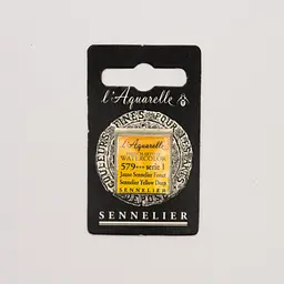 Акварель в кюветах L'Aquarelle Sennelier, S1 - Sennelier Yellow Deep