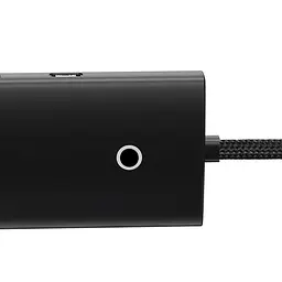 USB-хаб Baseus Lite Series 4-Port Type-C HUB Adapter (Type-C to USB 3.0*4) 2m WKQX030501 Black - мініатюра 3