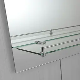 Дзеркало настінне Zerix Laguna MRZ03-500x700x110 прямокутне з дугоподібним верхом та полицею ZX5622 - мініатюра 7